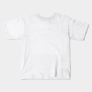 Abstract Linear Grey Kids T-Shirt